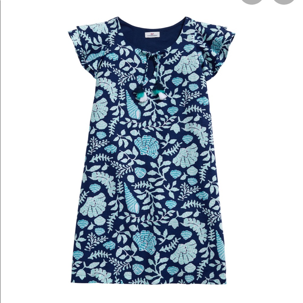Vineyard Vines Coastal Floral Flutter Sleeve Dress